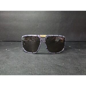 SPY+ Optics Lacrosse Sunglasses Gray Gold Paisley Rare Touring